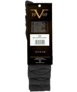 19V69 5 Pack Business Socks Checkered Men -Alpine Shop C170 04