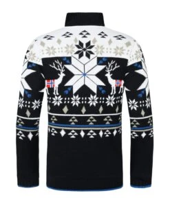 Knitted Sweater With Faux Fur FRIA Men -Alpine Shop P4716 02