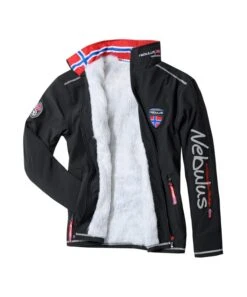 Winter Softshell Jacket Faux Fur STYLER FUR Men -Alpine Shop Q692 04 2